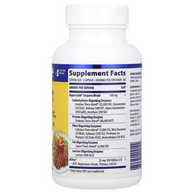 Травні ферменти Enzymedica Digest Gold with ATPro, 180 капсул