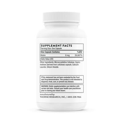 Біотин Thorne Research Biotin капсули №60