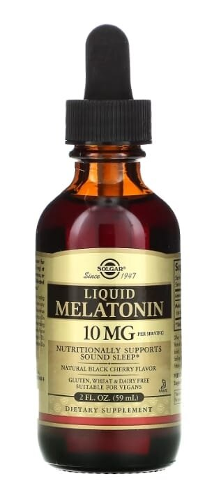 Мелатонін Solgar Melatonin 10 мг рідкий, 59 мл