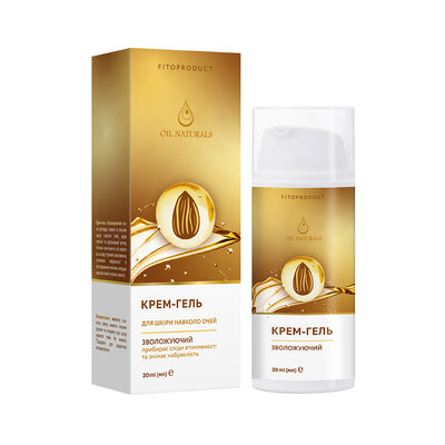 Крем-гель для шкіри навколо очей Fitoproduct Oil Naturals Зволожуючий з мигдальною олією, 30 мл