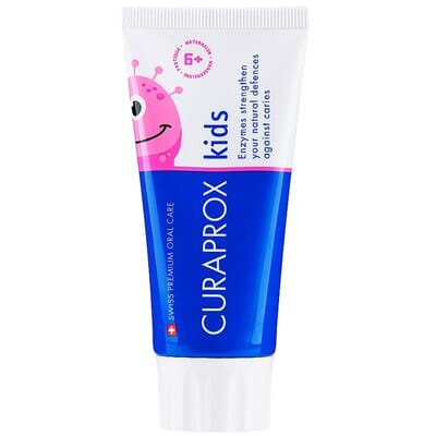 Зубна паста Curaprox Kids дитяча з фтором, з 6 років, кавун, 10 мл