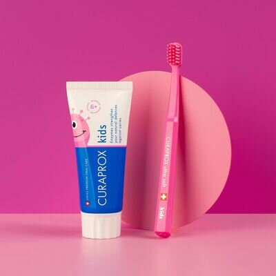 Зубна паста Curaprox Kids дитяча з фтором, з 6 років, кавун, 10 мл