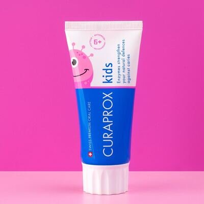 Зубна паста Curaprox Kids дитяча з фтором, з 6 років, кавун, 10 мл