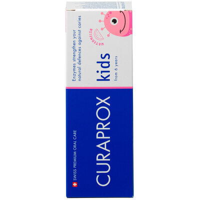 Зубна паста Curaprox Kids дитяча з фтором, з 6 років, кавун, 10 мл