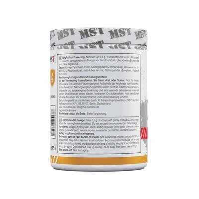 Колаген + вітамін С MST Nutrition Collagen + Vitamin C апельсин, 77 порцій, 500,5 г