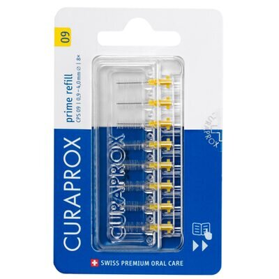 Набір йоржиків міжзубних Curaprox Prime Refill без тримача, жовтий, 8 шт