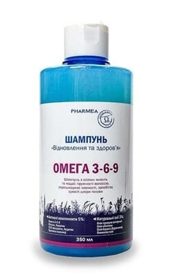 Шампунь Pharmea Омега 3-6-9 Відновлення та здоров'я, 350 мл