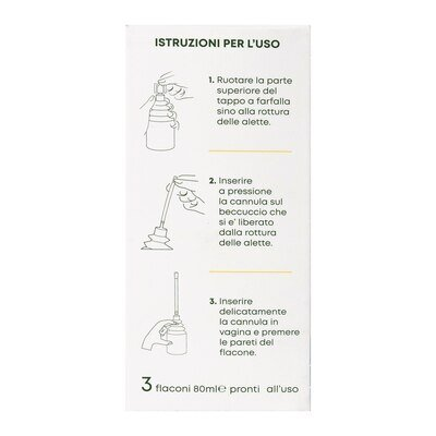 Вагінальний душ Dermolivo для інтимного захисту, 3 флакони по 80 мл в упаковці