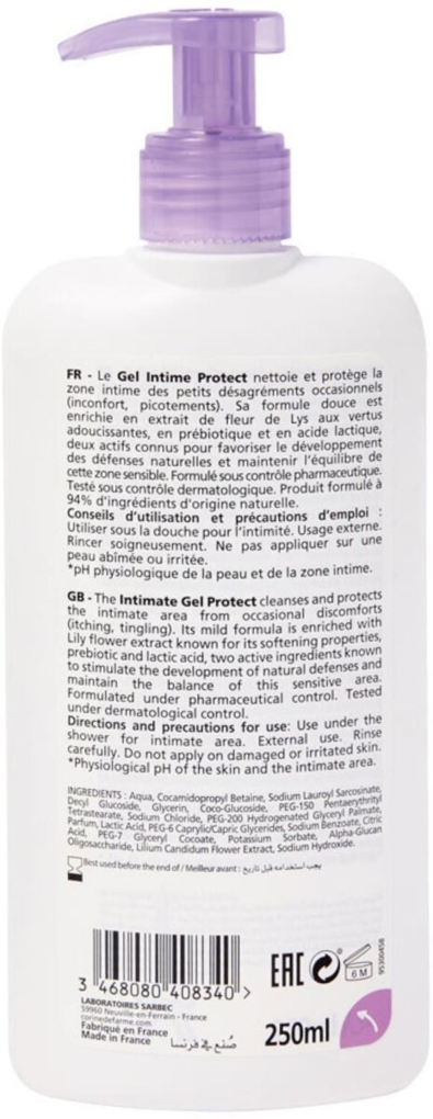 Гель для інтимної гігієни Corine de Farme Protection захисний, 250 мл