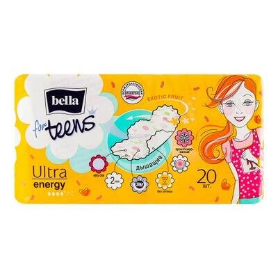 Прокладки гігієнічні Bella for Teens Ultra Energy silky drai deo exotic fruits, 20 шт