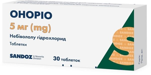 Оноріо таблетки по 5 мг №30 (10х3)