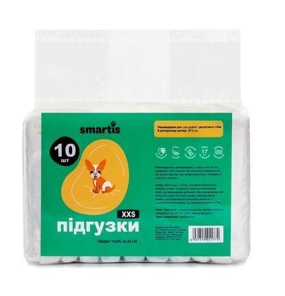 Підгузки-пояси Smartis для собак (сук), розмір ХХS, 10 штук