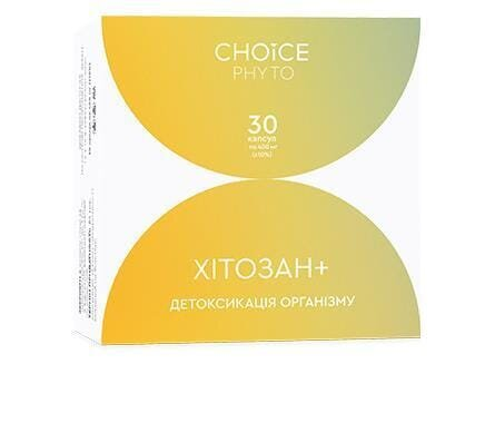 Хітозан+ Choice Phyto капсули по 400 мг №30