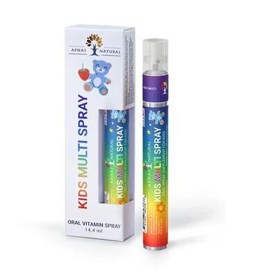 Кідз мульті спрей Apnas Natural з малиновим смаком, 14,4 мл