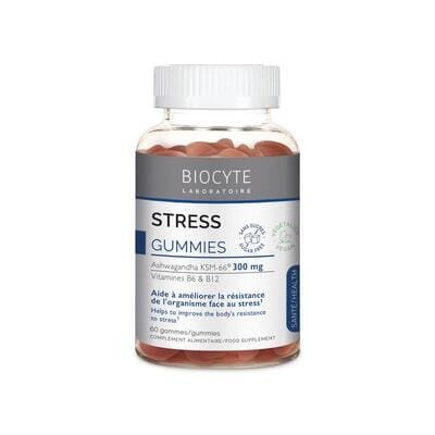 Комплекс Biocyte Stress Gummies для зменшення стресу з екстрактом ашваганди, 60 жувальних цукерок