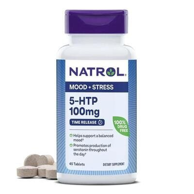 5-HTP Natrol 5-HTP 100 мг, 45 таблеток