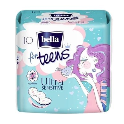 Прокладки гігієнічні Bella for Teens Ultra Sensitive extra soft, 10 шт