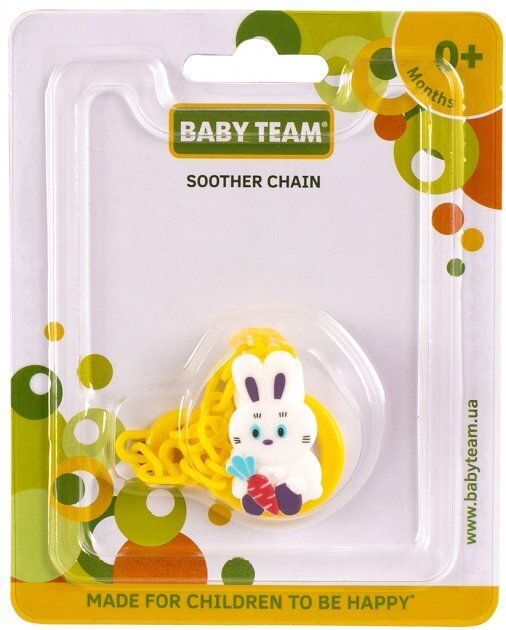 Ланцюжок для пустушки Baby Team 3332 Звірятка