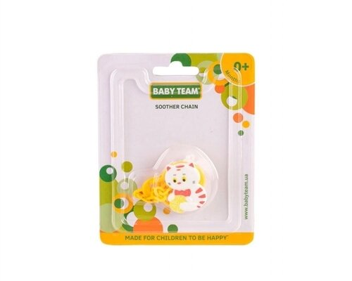Ланцюжок для пустушки Baby Team 3332 Звірятка