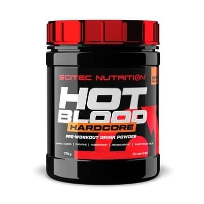 Передтренувальний комплекс Scitec Nutrition Hot Blood Hardcore orange juice, 375 г