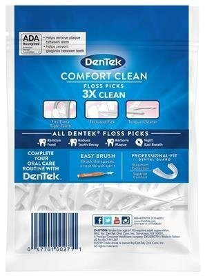 Флос-зубочистки DenTek Comfort Clean Комфортне очищення, 150 штук