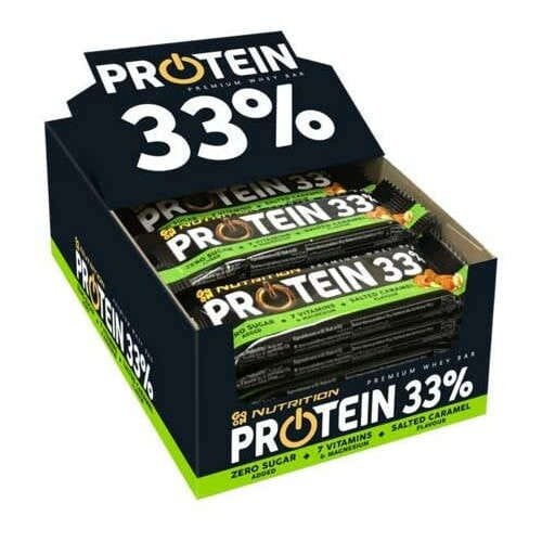 Батончик Go On Nutrition Protein 33% солона карамель, 25 штук по 50 г
