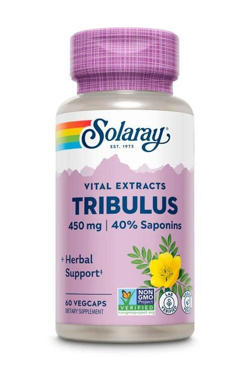 Трибулус Solaray Tribulus Extract, 60 веганських капсул