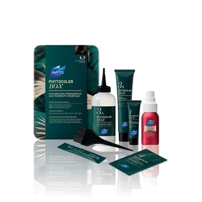 Фарба для волосся Phyto Phytocolor BOX стійка тон 5,7 світлий шатен каштановий
