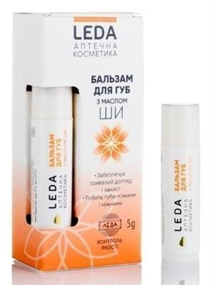 Бальзам для губ Leda з маслом Ши, 5 г