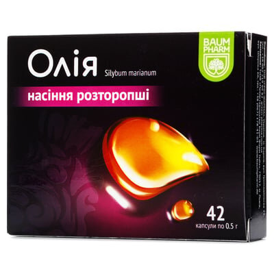 Олія насіння розторопші Baum Pharm капсули по 0,5 г №42