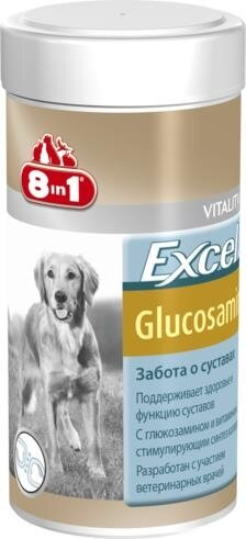 Хондропротектор 8in1 Excel Glucosamine для собак, 55 таблеток