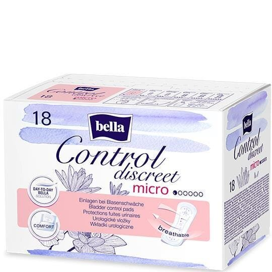 Прокладки урологічні Bella Control Discreet Micro, 18 штук