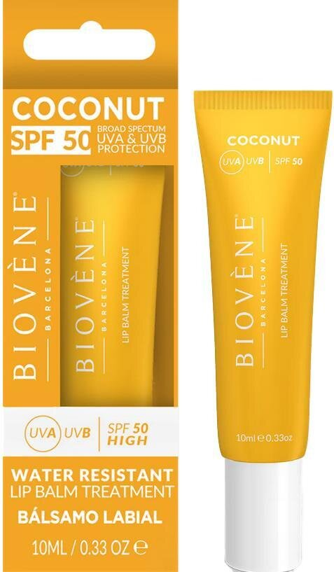 Бальзам для губ Biovene зволожуючий Кокос SPF50, 10 мл