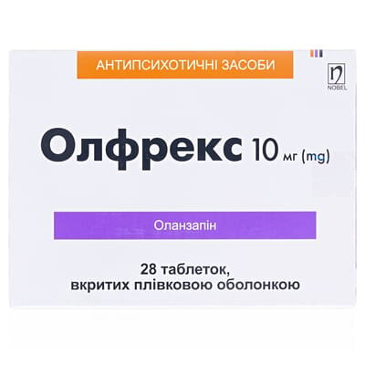 Олфрекс таблетки, в/плів. обол. по 10 мг №28 (14х2)