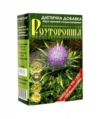 Шрот розторопші по 100 г в карт. упак.