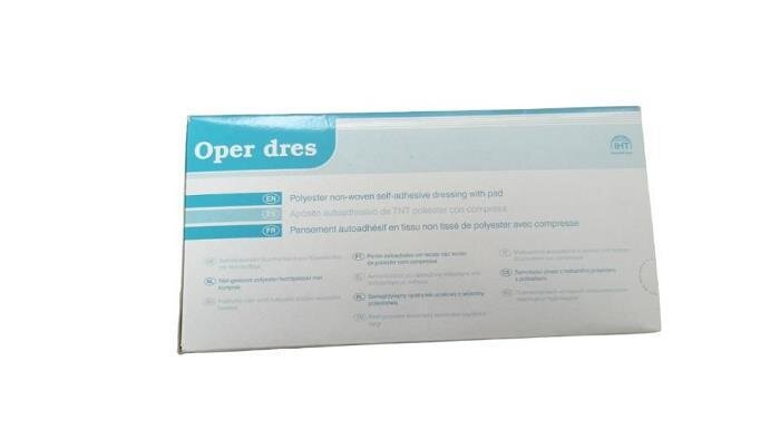 Пов’язка пластирна Iberhospitex Oper dres неткана на поліестровій основі з подушечкою 9 x 25 см, 1 штука