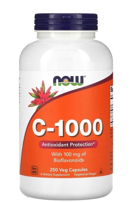 Вітамін С NOW C -1000 вег. капсули №250