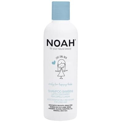 Шампунь дитячий Noah Kids Shampoo For Long Hair на основі мигдального молочка для довгого волосся, 250 мл