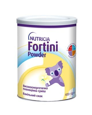 Ентеральне харчування Nutricia Fortini Powder від 1 року зі смаком ванілі порошок, 400 г