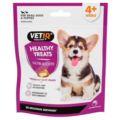 Ласощі для цуценят VetIQ Healthy Treats Nutri-Boosters з птицею та олією розмарину для зміцнення імунітету та здоров'я суглобів, 50 г