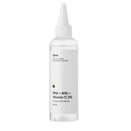 Тонік для обличчя Sane PHA + AHA + Vitamin C 2% з AHA, PHA кислотами і вітаміном С, 100 мл
