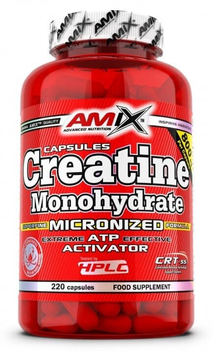 Креатин моногідрат Amix Nutrition Creatine Monohydrate Micronized 800 мг, 220 капсул