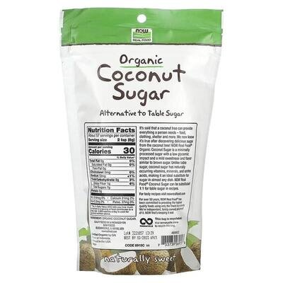 Кокосовий цукор NOW Real Food Coconut Sugar, 454 г
