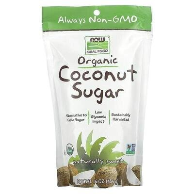 Кокосовий цукор NOW Real Food Coconut Sugar, 454 г