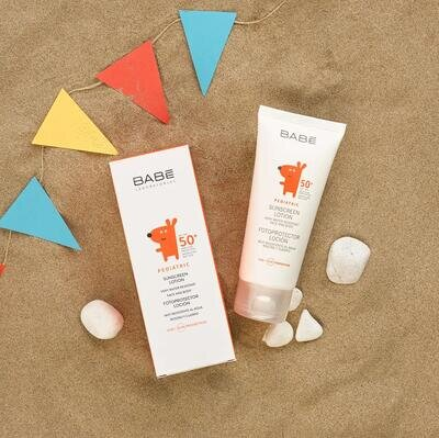 Лосьйон сонцезахисний Babe Laboratorios Pediatric SPF50+ для обличчя та тіла дитячий, 100 мл