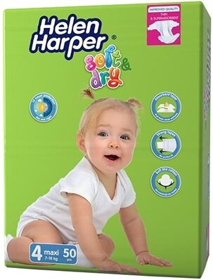 Підгузки Helen Harper S&D розмір 4 Maxi, 7-18 кг, 50 шт