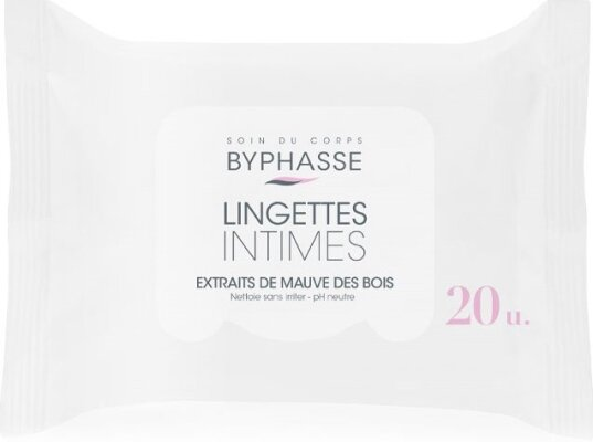 Серветки для інтимної гігієни Byphasse Intimate, 20 штук