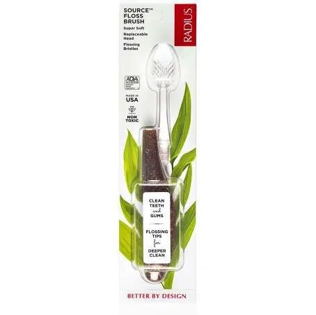 Зубна щітка Radius Сорс Sourse Toothbrush, супер м'яка, конопля