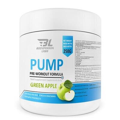 Передтренувальний комплекс Bodyperson Labs Pre-Workout Formula зелене яблоко, 250 г