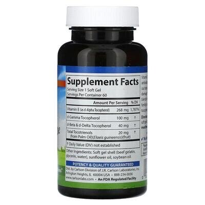 Вітамін Е Carlson Labs Vitamin E 400 МО, 60 капсул